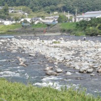 揖保川の鮎釣り