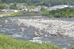 揖保川の鮎釣り